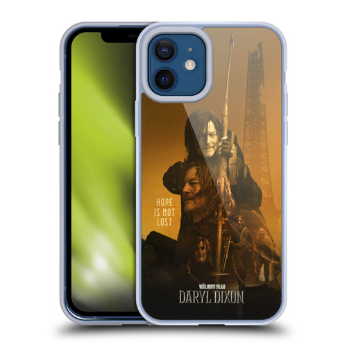 The Walking Dead: Daryl Dixon Key Art Double Exposure Soft Gel Case for Apple iPhone 12 / iPhone 12 Pro