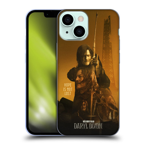 The Walking Dead: Daryl Dixon Key Art Double Exposure Soft Gel Case for Apple iPhone 13 Mini