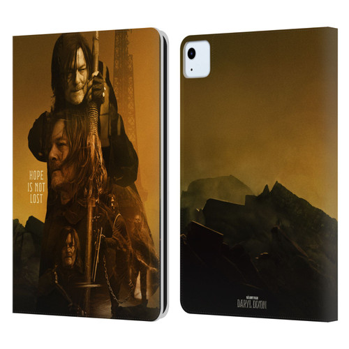 The Walking Dead: Daryl Dixon Key Art Double Exposure Leather Book Wallet Case Cover For Apple iPad Air 2020 / 2022