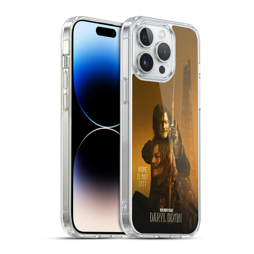 The Walking Dead: Daryl Dixon Key Art Double Exposure Soft Gel Case for Apple iPhone 14 Pro Max & MagSafe