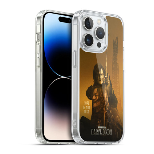 The Walking Dead: Daryl Dixon Key Art Double Exposure Soft Gel Case for Apple iPhone 14 Pro & MagSafe