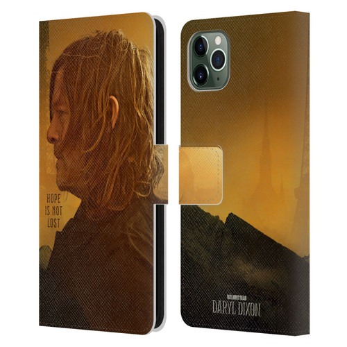The Walking Dead: Daryl Dixon Key Art Hope Is Not Lost Leather Book Wallet Case Cover For Apple iPhone 11 Pro Max