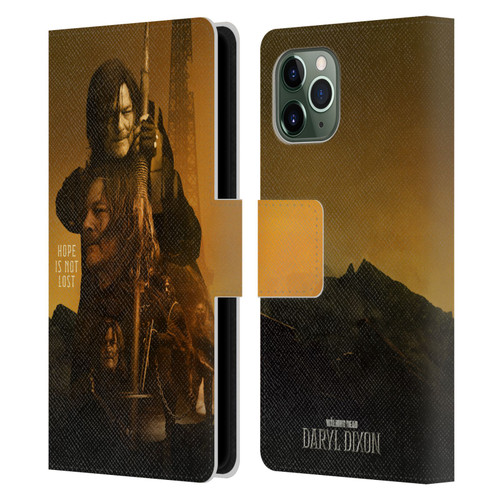 The Walking Dead: Daryl Dixon Key Art Double Exposure Leather Book Wallet Case Cover For Apple iPhone 11 Pro