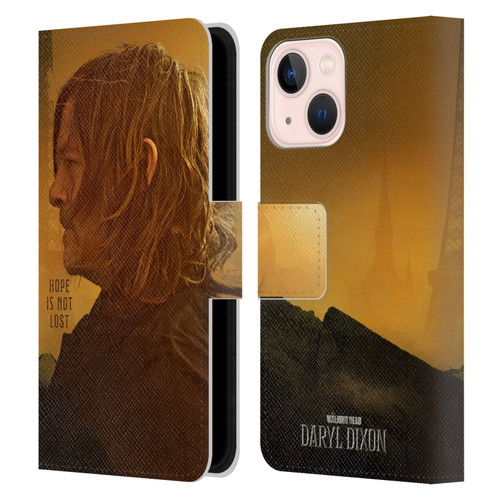The Walking Dead: Daryl Dixon Key Art Hope Is Not Lost Leather Book Wallet Case Cover For Apple iPhone 13 Mini