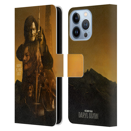 The Walking Dead: Daryl Dixon Key Art Double Exposure Leather Book Wallet Case Cover For Apple iPhone 13 Pro