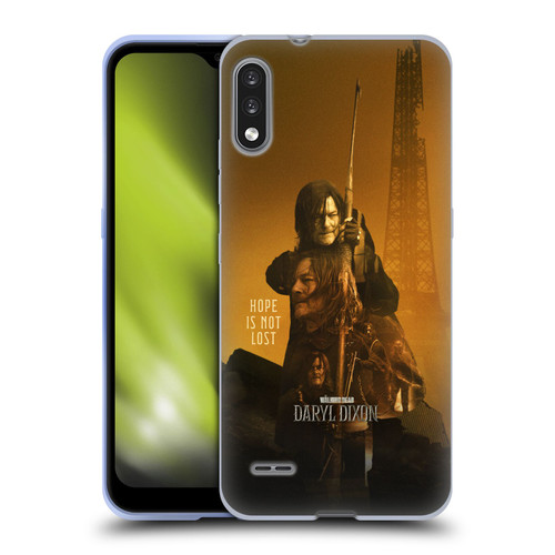 The Walking Dead: Daryl Dixon Key Art Double Exposure Soft Gel Case for LG K22