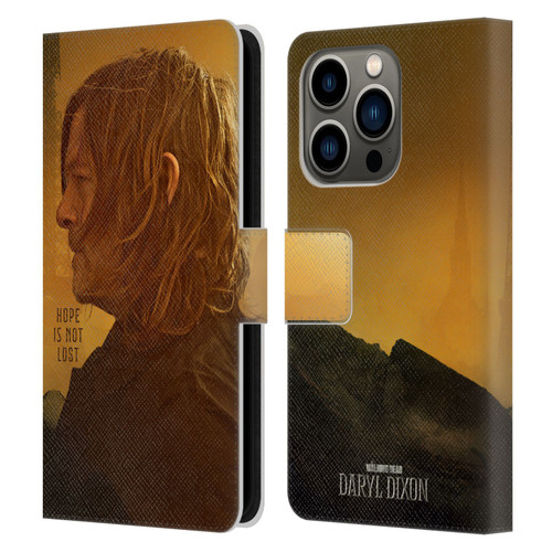 The Walking Dead: Daryl Dixon Key Art Hope Is Not Lost Leather Book Wallet Case Cover For Apple iPhone 14 Pro