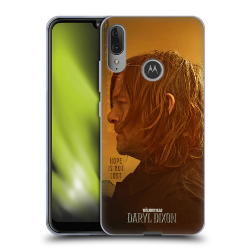 The Walking Dead: Daryl Dixon Key Art Hope Is Not Lost Soft Gel Case for Motorola Moto E6 Plus