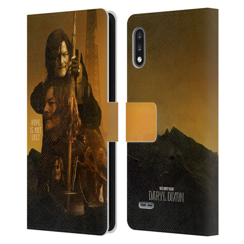 The Walking Dead: Daryl Dixon Key Art Double Exposure Leather Book Wallet Case Cover For LG K22
