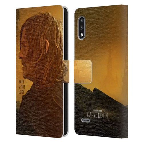 The Walking Dead: Daryl Dixon Key Art Hope Is Not Lost Leather Book Wallet Case Cover For LG K22