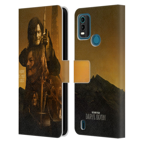 The Walking Dead: Daryl Dixon Key Art Double Exposure Leather Book Wallet Case Cover For Nokia G11 Plus
