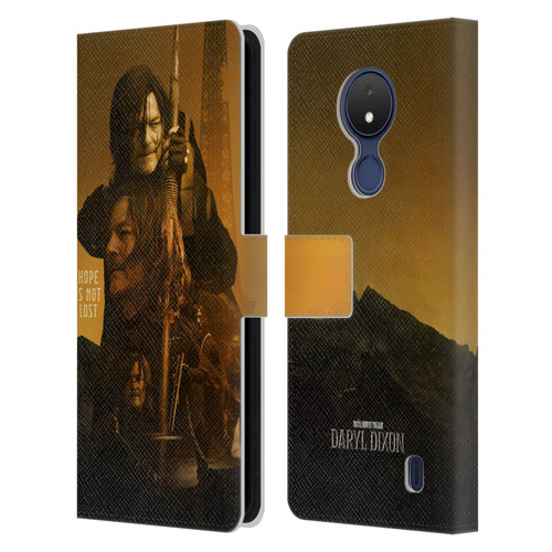 The Walking Dead: Daryl Dixon Key Art Double Exposure Leather Book Wallet Case Cover For Nokia C21