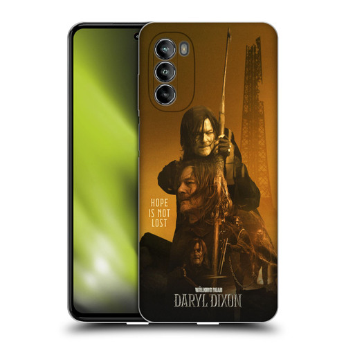 The Walking Dead: Daryl Dixon Key Art Double Exposure Soft Gel Case for Motorola Moto G82 5G