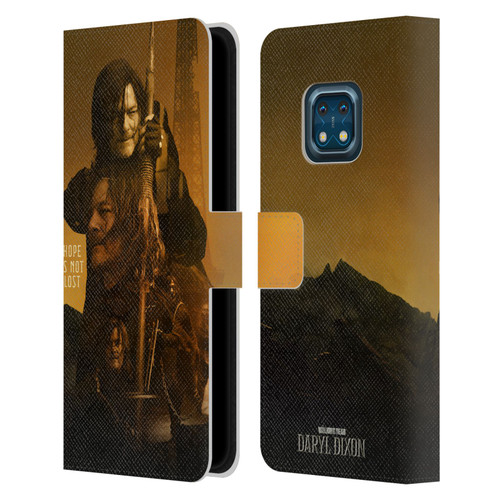 The Walking Dead: Daryl Dixon Key Art Double Exposure Leather Book Wallet Case Cover For Nokia XR20
