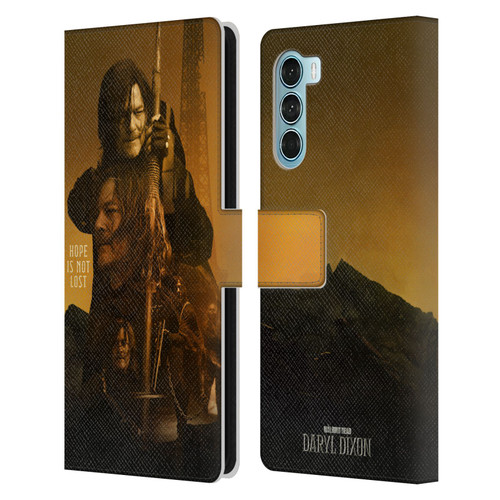 The Walking Dead: Daryl Dixon Key Art Double Exposure Leather Book Wallet Case Cover For Motorola Edge S30 / Moto G200 5G