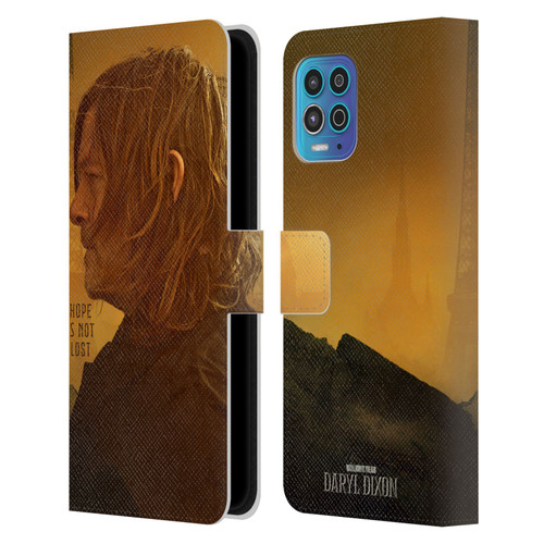 The Walking Dead: Daryl Dixon Key Art Hope Is Not Lost Leather Book Wallet Case Cover For Motorola Moto G100