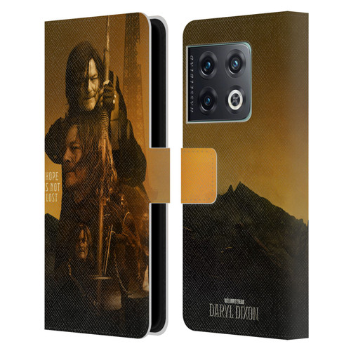 The Walking Dead: Daryl Dixon Key Art Double Exposure Leather Book Wallet Case Cover For OnePlus 10 Pro