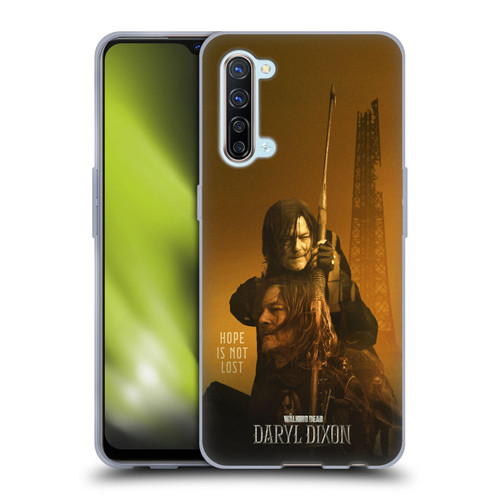 The Walking Dead: Daryl Dixon Key Art Double Exposure Soft Gel Case for OPPO Find X2 Lite 5G