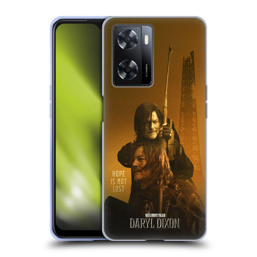 The Walking Dead: Daryl Dixon Key Art Double Exposure Soft Gel Case for OPPO A57s