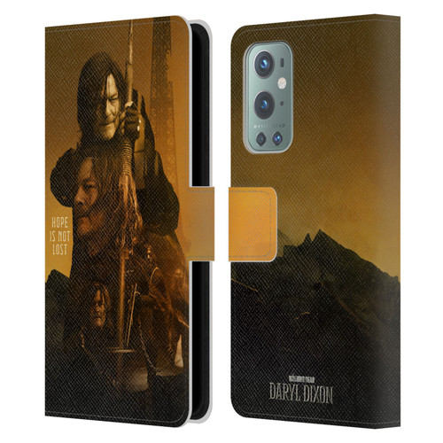 The Walking Dead: Daryl Dixon Key Art Double Exposure Leather Book Wallet Case Cover For OnePlus 9