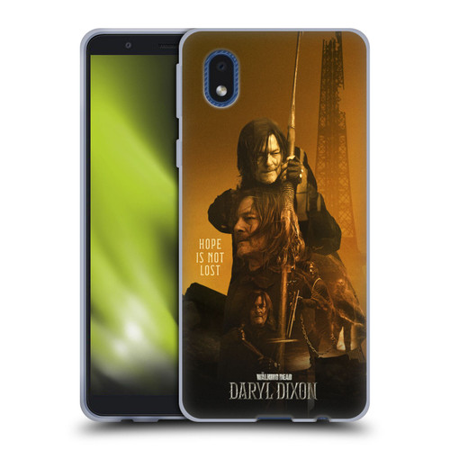 The Walking Dead: Daryl Dixon Key Art Double Exposure Soft Gel Case for Samsung Galaxy A01 Core (2020)