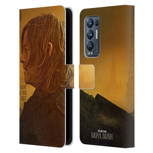 The Walking Dead: Daryl Dixon Key Art Hope Is Not Lost Leather Book Wallet Case Cover For OPPO Find X3 Neo / Reno5 Pro+ 5G