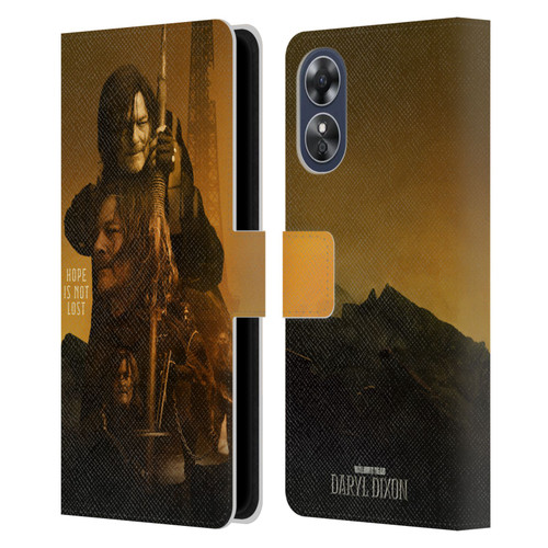 The Walking Dead: Daryl Dixon Key Art Double Exposure Leather Book Wallet Case Cover For OPPO A17