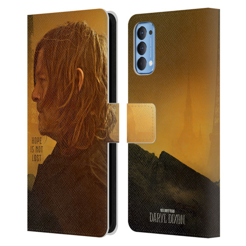 The Walking Dead: Daryl Dixon Key Art Hope Is Not Lost Leather Book Wallet Case Cover For OPPO Reno 4 5G