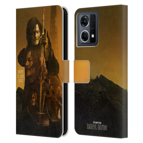 The Walking Dead: Daryl Dixon Key Art Double Exposure Leather Book Wallet Case Cover For OPPO Reno8 4G