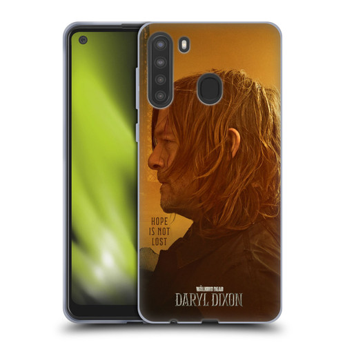 The Walking Dead: Daryl Dixon Key Art Hope Is Not Lost Soft Gel Case for Samsung Galaxy A21 (2020)