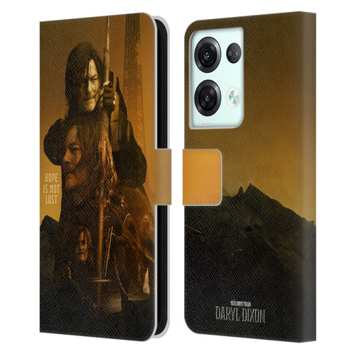 The Walking Dead: Daryl Dixon Key Art Double Exposure Leather Book Wallet Case Cover For OPPO Reno8 Pro