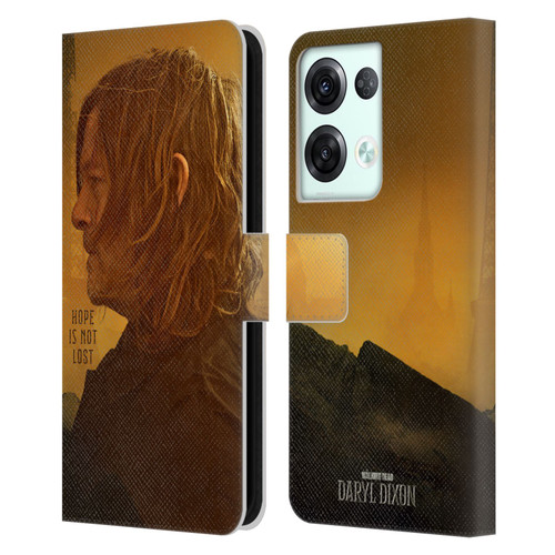The Walking Dead: Daryl Dixon Key Art Hope Is Not Lost Leather Book Wallet Case Cover For OPPO Reno8 Pro