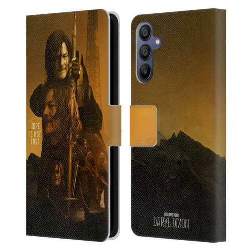 The Walking Dead: Daryl Dixon Key Art Double Exposure Leather Book Wallet Case Cover For Samsung Galaxy A15