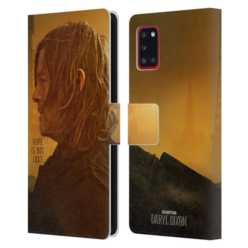The Walking Dead: Daryl Dixon Key Art Hope Is Not Lost Leather Book Wallet Case Cover For Samsung Galaxy A31 (2020)