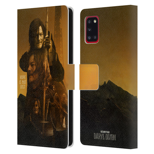 The Walking Dead: Daryl Dixon Key Art Double Exposure Leather Book Wallet Case Cover For Samsung Galaxy A31 (2020)