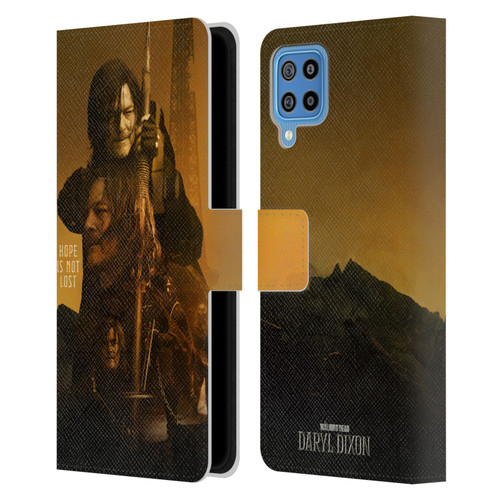 The Walking Dead: Daryl Dixon Key Art Double Exposure Leather Book Wallet Case Cover For Samsung Galaxy F22 (2021)