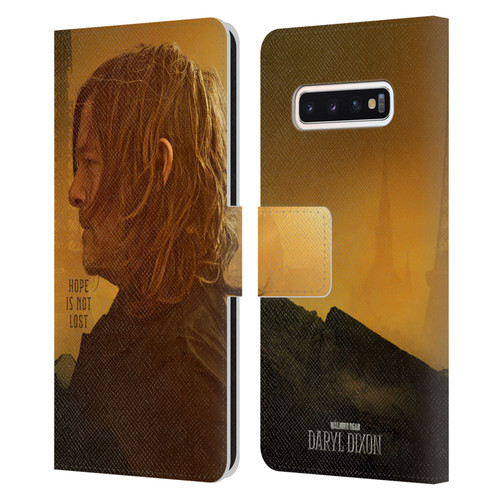 The Walking Dead: Daryl Dixon Key Art Hope Is Not Lost Leather Book Wallet Case Cover For Samsung Galaxy S10