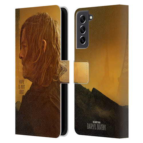 The Walking Dead: Daryl Dixon Key Art Hope Is Not Lost Leather Book Wallet Case Cover For Samsung Galaxy S21 FE 5G