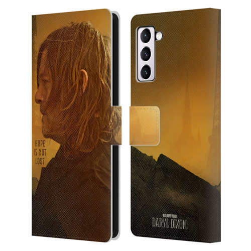 The Walking Dead: Daryl Dixon Key Art Hope Is Not Lost Leather Book Wallet Case Cover For Samsung Galaxy S21+ 5G