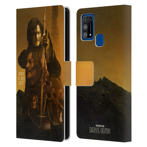 The Walking Dead: Daryl Dixon Key Art Double Exposure Leather Book Wallet Case Cover For Samsung Galaxy M31 (2020)