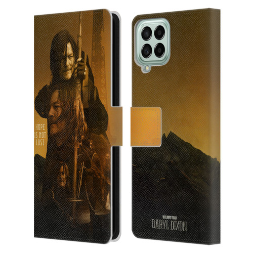 The Walking Dead: Daryl Dixon Key Art Double Exposure Leather Book Wallet Case Cover For Samsung Galaxy M33 (2022)