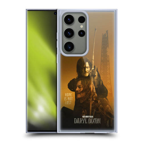 The Walking Dead: Daryl Dixon Key Art Double Exposure Soft Gel Case for Samsung Galaxy S23 Ultra 5G