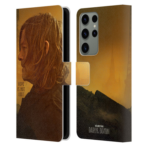 The Walking Dead: Daryl Dixon Key Art Hope Is Not Lost Leather Book Wallet Case Cover For Samsung Galaxy S23 Ultra 5G
