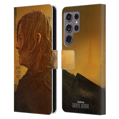 The Walking Dead: Daryl Dixon Key Art Hope Is Not Lost Leather Book Wallet Case Cover For Samsung Galaxy S24 Ultra 5G