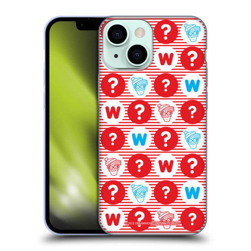 Where's Waldo? Graphics Circle Soft Gel Case for Apple iPhone 13 Mini