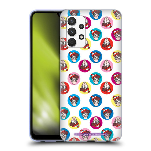Where's Waldo? Graphics Face Pattern Soft Gel Case for Samsung Galaxy A32 (2021)