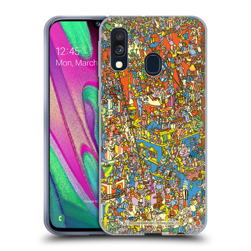 Where's Waldo? Graphics Hidden Wally Illustration Soft Gel Case for Samsung Galaxy A40 (2019)