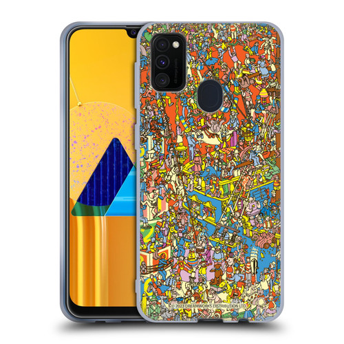Where's Waldo? Graphics Hidden Wally Illustration Soft Gel Case for Samsung Galaxy M30s (2019)/M21 (2020)