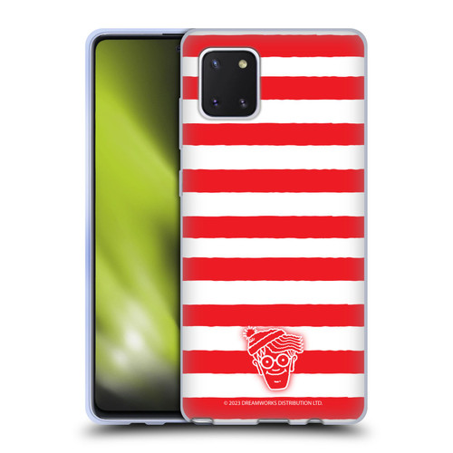 Where's Waldo? Graphics Stripes Red Soft Gel Case for Samsung Galaxy Note10 Lite