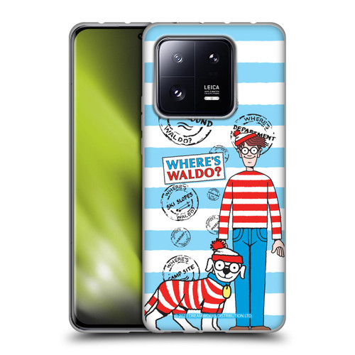 Where's Waldo? Graphics Stripes Blue Soft Gel Case for Xiaomi 13 Pro 5G